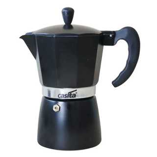 CAFETEIRA ITALIANA 300ML 6 XÍCARAS ALUMÍNIO - PRETO