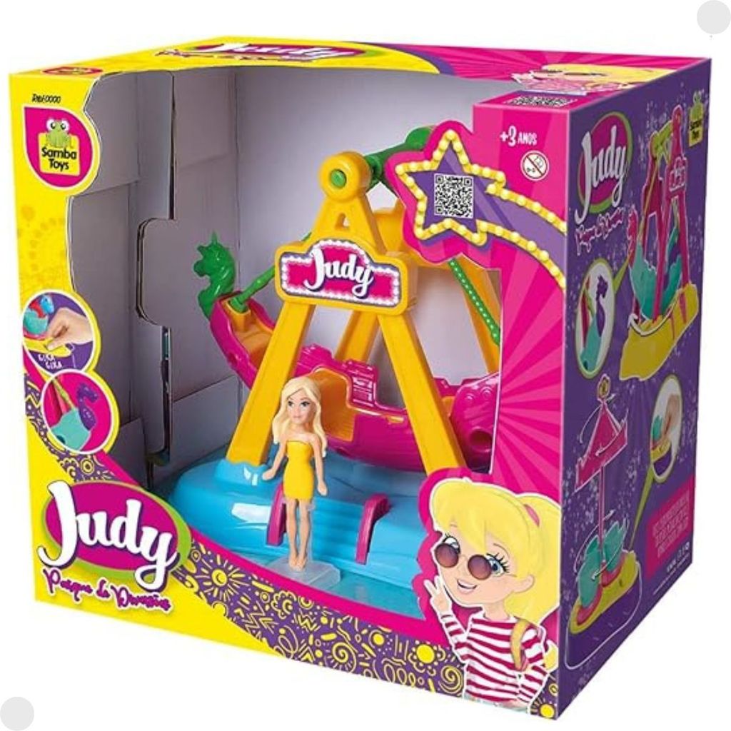Boneca Judy Parque de Diversões Barco Viking 0419 em Oferta na Shopee