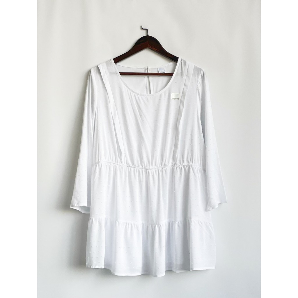 Estilo coreano misturado temperamento cor sólida vestido de maternidade High-End moda All-Match em torno do pescoço pulô