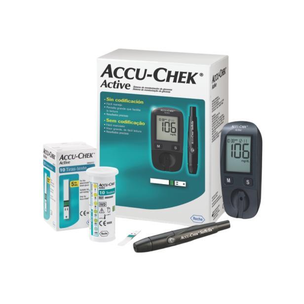 Accu-Chek Active Kit mg/dl em Oferta na Shopee