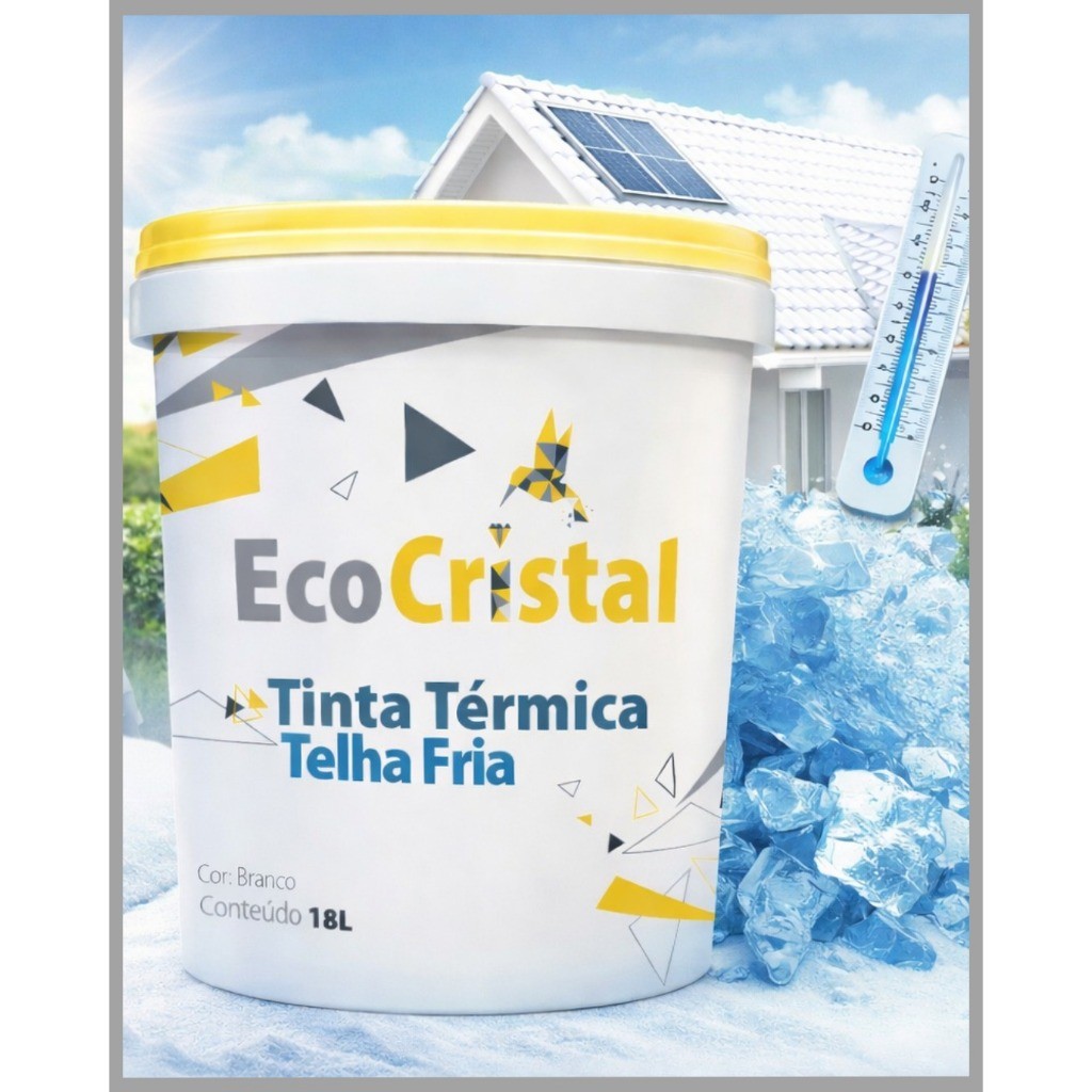 Tinta Telha Fria 18L | Tecnologia 3M | Reduz até 10°C + Impermeabilizante + Antitérmica | Melcos