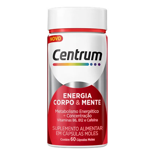 Imagem Multivitamínico Centrum Energia Corpo & Mente 60 Cápsulas
