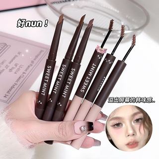 Tingimento maquiagem Natural multiuso lápis de sobrancelha tingimento creme de sobrancelha de uma peça de duas cabeças t