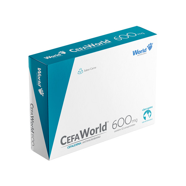 CefaWorld Cães e Gatos 600mg 12 compr - World
