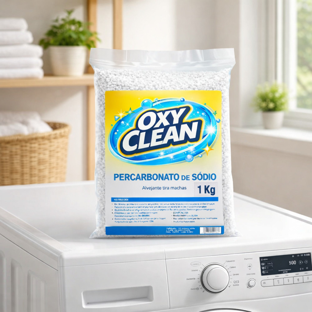 Percarbonato de Sódio 100% Puro – Tira Manchas Super Potente para Roupas Brancas e Coloridas