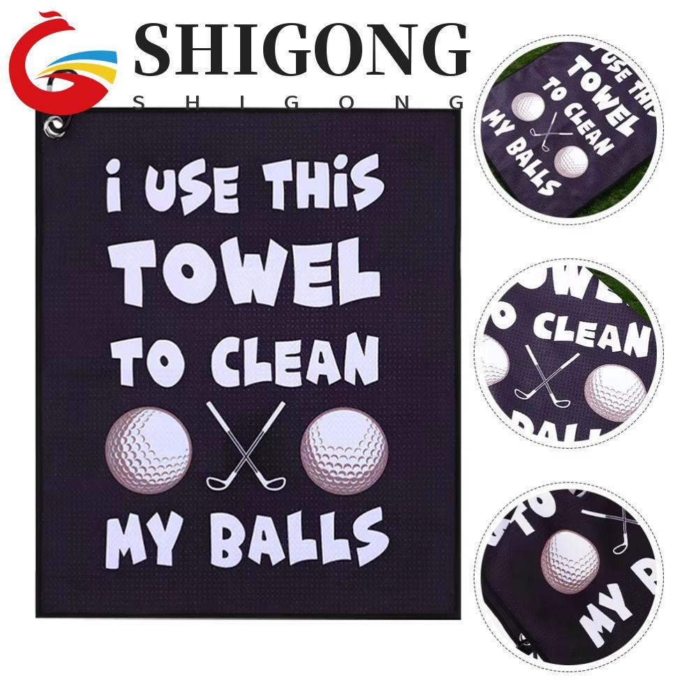 SHIGONG Toalhas Secas Para Golfista , Toalha De Golfe Impressa Em Cores Super Absorventes , Ferramentas De Limpeza De Pe