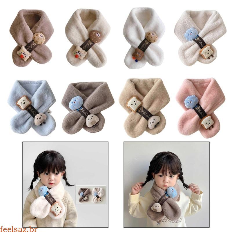 feelsaz Aquecedor Infantil Cachecol Lã Quente Para Bebês Atividades Ar