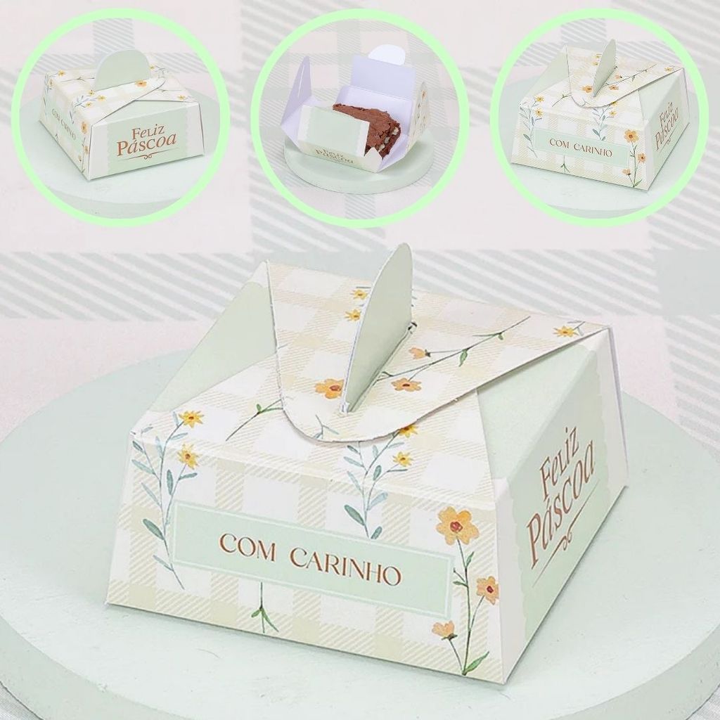 20 CAIXA PARA BROWNIE 7X7CM 5627 PASCOA JANGO 2026