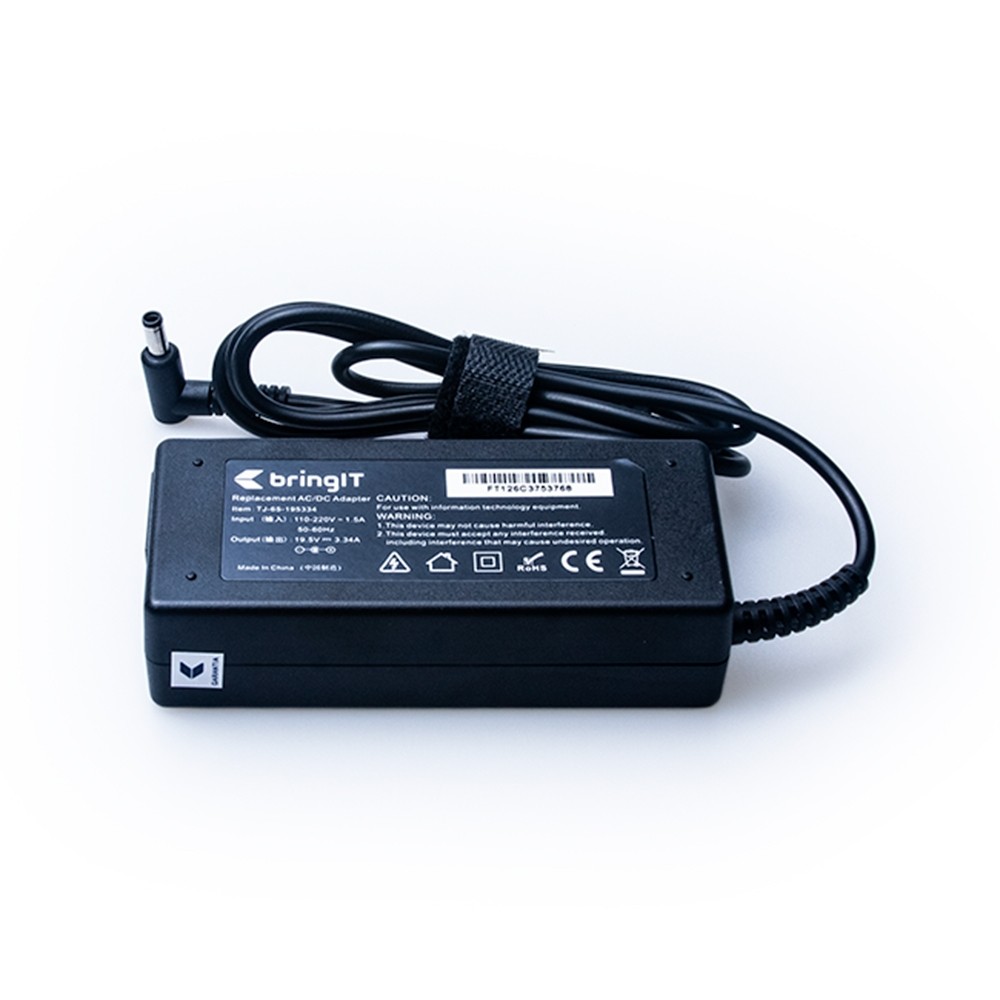 Carregador Notebook Dell 65w 19.5v 3.34a Plug 4.5mm X 3.0mm