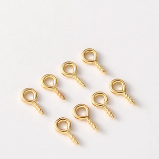 Mini Pitão Rosqueável Dourado/Prata - 100-400 Peças - 4x8mm/5x10mm