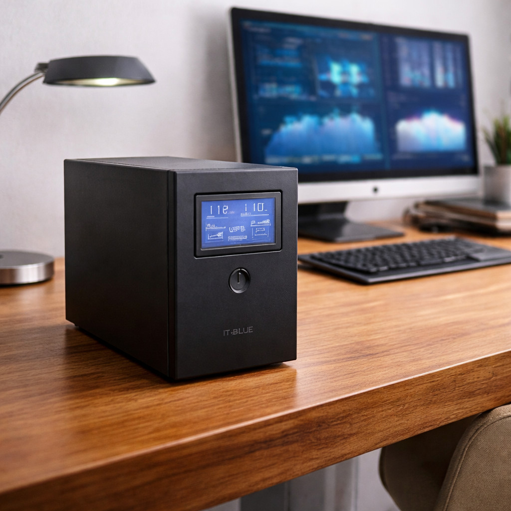 Nobreak 650VA 360W com LCD Estabilizador UPS para Computador Roteador Modem Bivolt MAX-0401