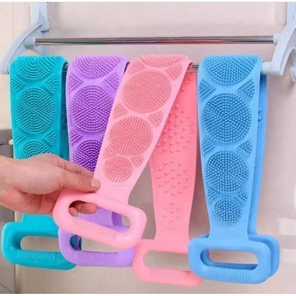 Escova Esponja Silicone Dupla Face Massageadora Banho