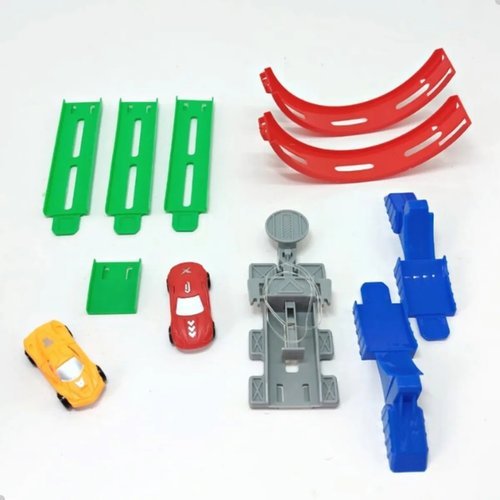 Carrinho Lançador Truck Brinquedo Infantil Montar Pista 360 Graus Divertido Criativo