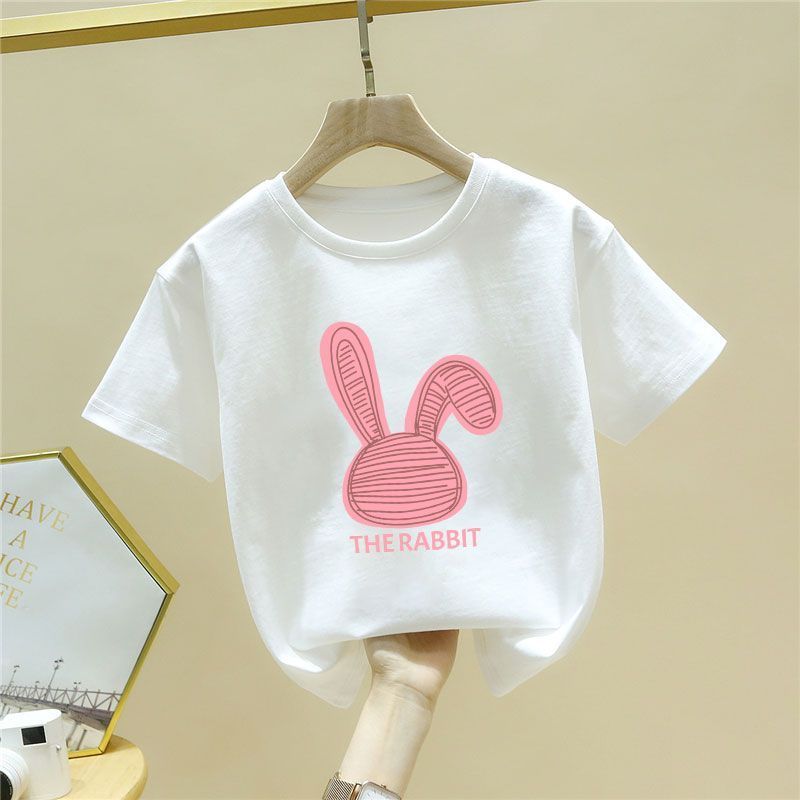 T Roupas infantis de verão Roupas infantis Meias roupas moda meninas camisa de bacalhau de manga curta Novo estilo verão