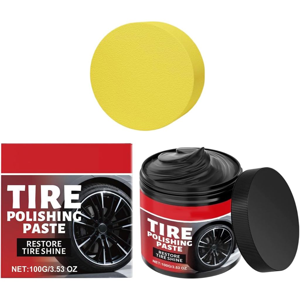 Brilho Da Roda Do Carro , Produto Automotivo Cuidado Dos Pneus , Bálsamo Com Aplicador Esponja