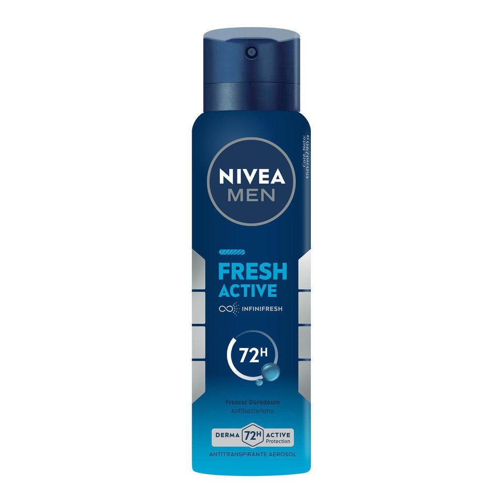 Desodorante Antitranspirante Aerossol Nivea Men Fresh Active 150ml em Oferta na Shopee
