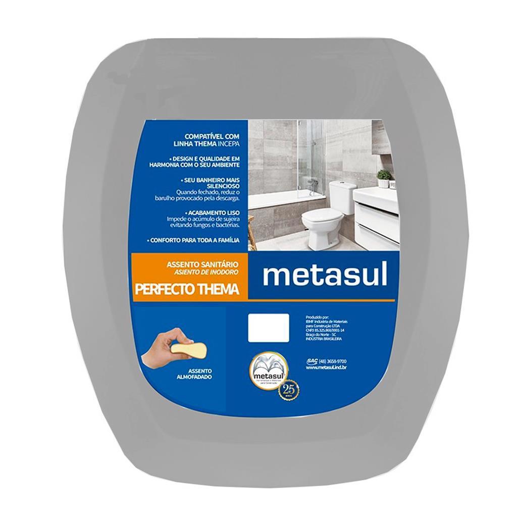 ASSENTO ALMOFADADO INCEPA THEMA ONIX IRIS CINZA CLARO - ORIGINAL METASUL