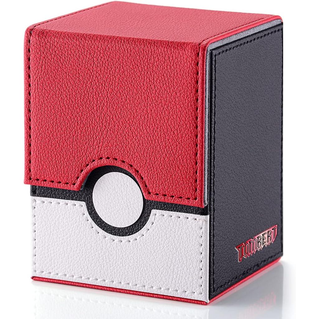 tombert 150+ Premium Deck Box Case para PTCG, MTG, Grande Capacidade com 2 Divisórias, Comporta mais de 100 Cartas com P
