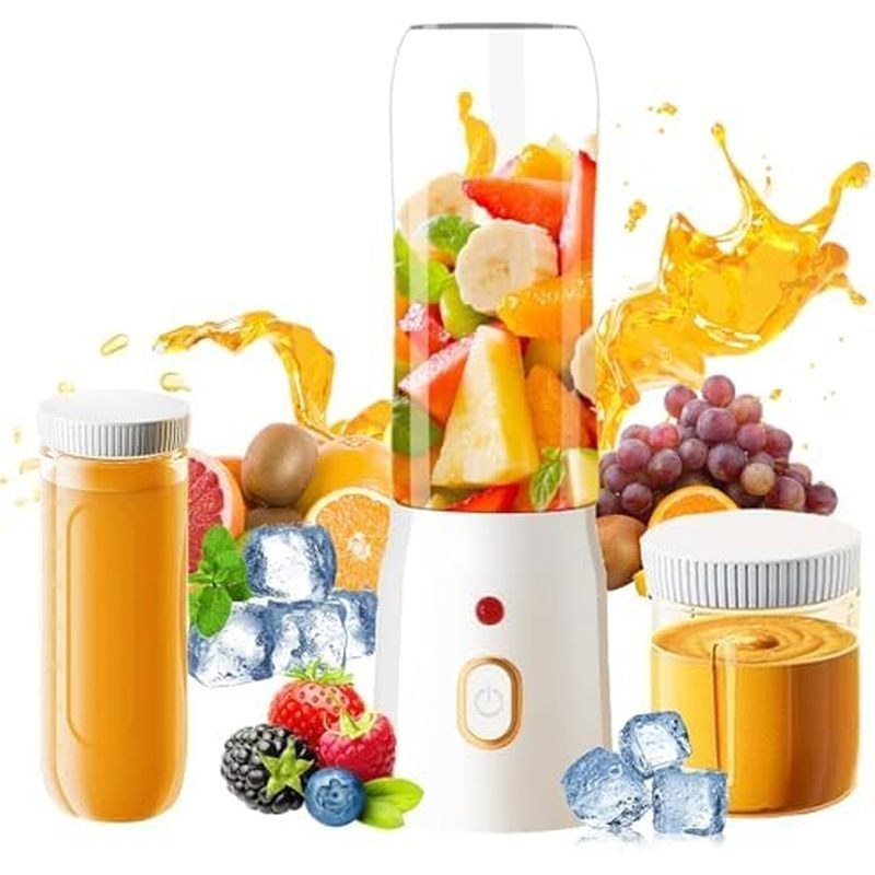 Liquidificador Pessoal, Adequado para Milkshake e Smoothie, Liquidificador Portátil de 15,6oz, Equipado com 10 Lâminas e