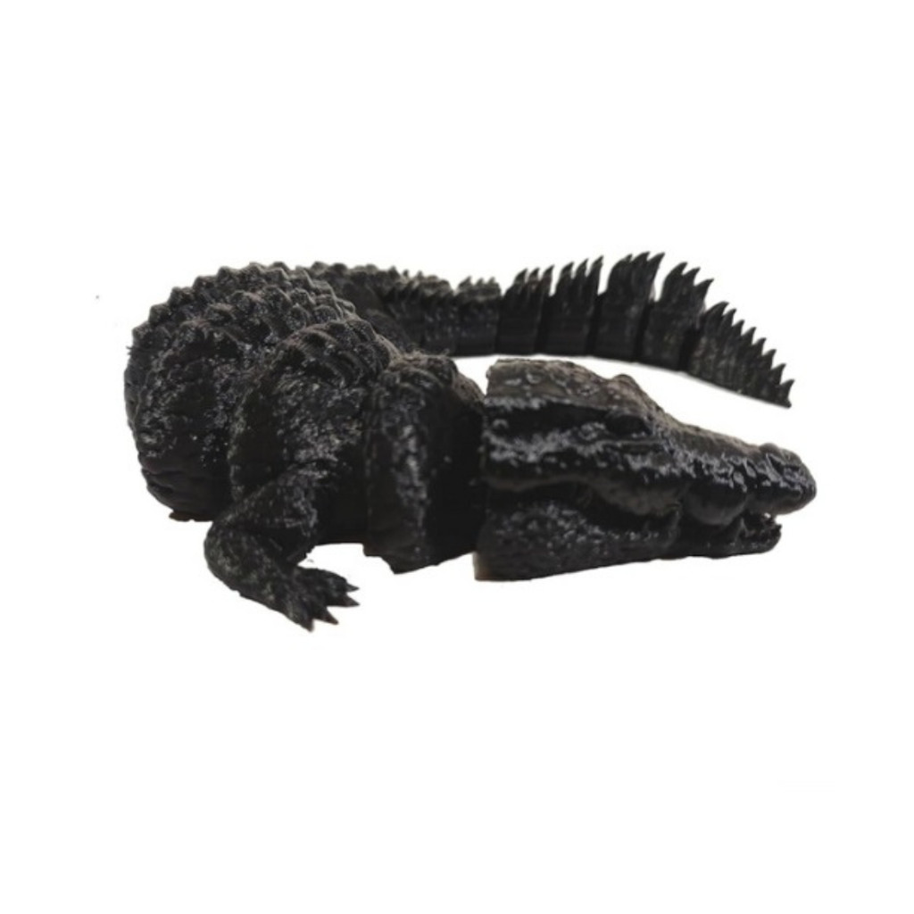 Crocodilo Articulado – Brinquedo Flexível e Decorativo