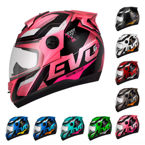Capacete Evolution 788 G8 Solid  Pro Tork Moto Motoboy Motoqueiro