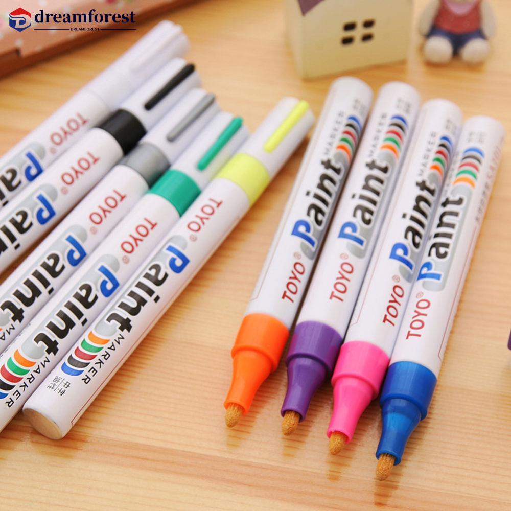 DREAMFOREST Caneta Marcadora De Tinta Para Pneu De Carro , À Prova D'água , Piso Ambiental , Pintura De H2Q1