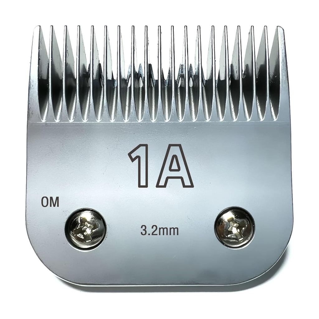 Lâmina de reposição compatível com a máquina de cortar cabelo Oster Detachable Classic 76 Octane, tamanho # 1A, 1/8" (3,