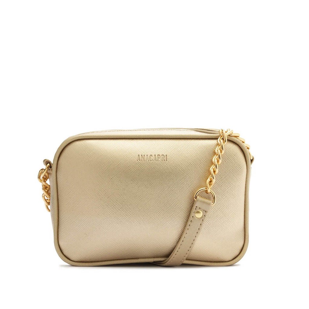 Bolsa Pequena Tiracolo Anacapri New Essencial Dourado - Feminino em Oferta na Shopee