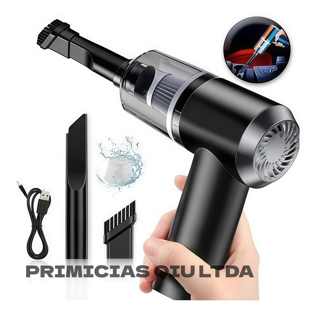 Aspirador De Pó Portátil Sem Fio Recarregável USB Para Carro E Casa Potente DKL