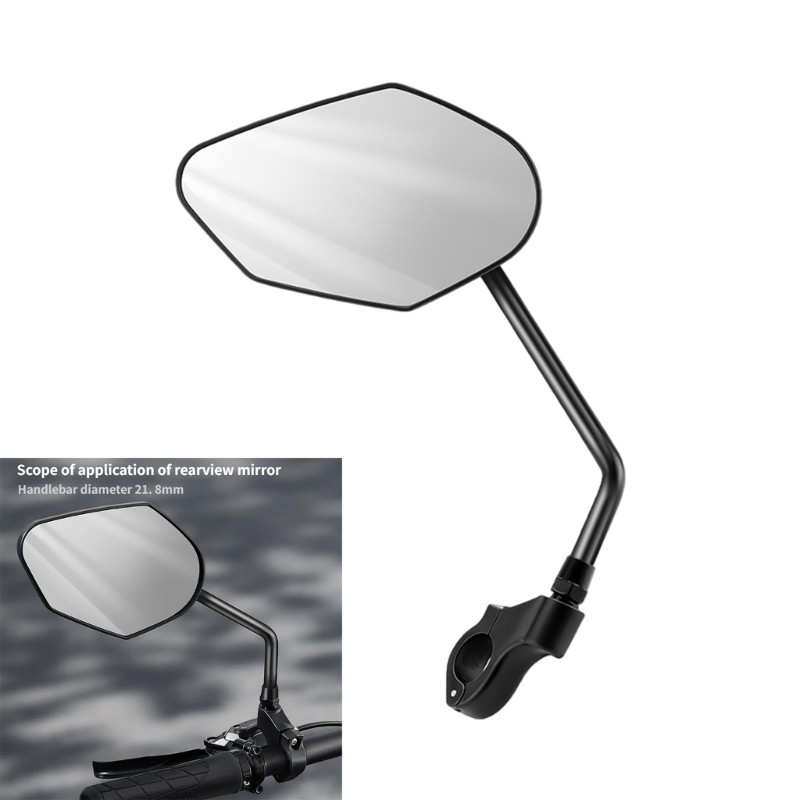 LI * Bicicletas Espelho Segurança Ajustável Rotativo Guiador Refletor Retrovisor Projetos Claros Acces