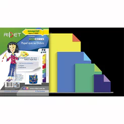 Kit de papel que dobra ecocores 75g 48fls 6 cores 010010 Novaprint / Ridet