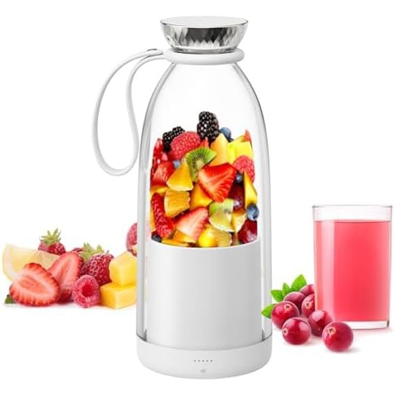 Liquidificador portátil Asa Vea, Mini liquidificador, adequado para fazer Smoothie e Milkshake, equipado com 4 lâminas, 