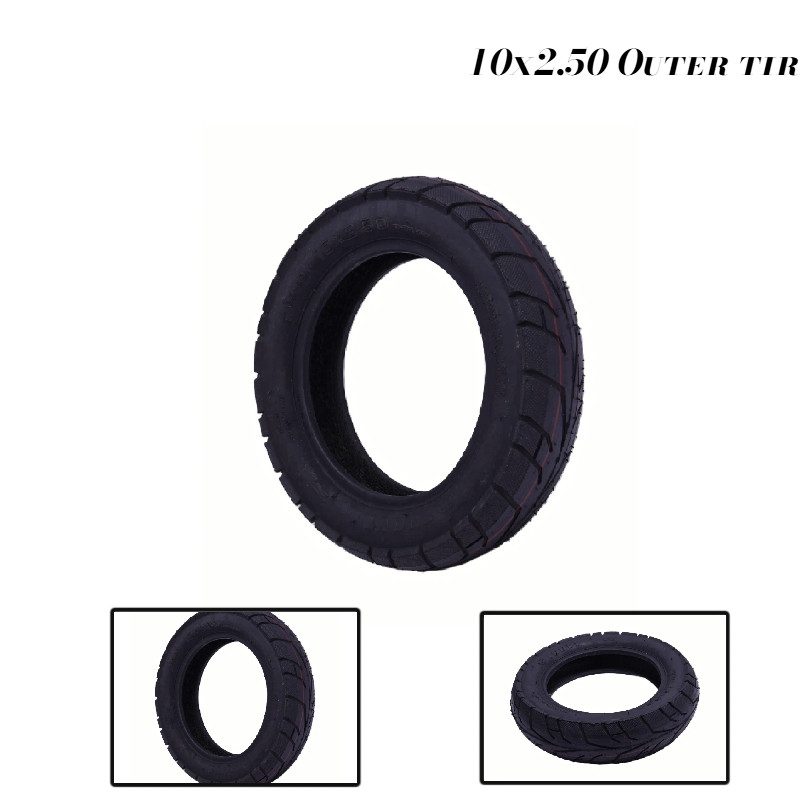 10 Polegada Pneu De Skate Elétrico 10x2.5 Para Scooter Elétrica Board 10x2.50 Roda Inflável Externo