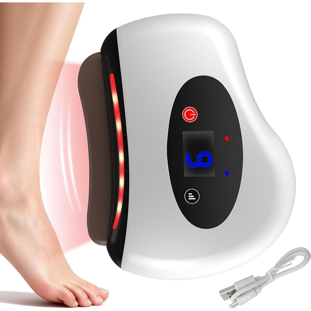 Raspador para fascite plantar Thermaedge, massageador de pés portátil Thermaedge, raspador elétrico com aquecimento, luz