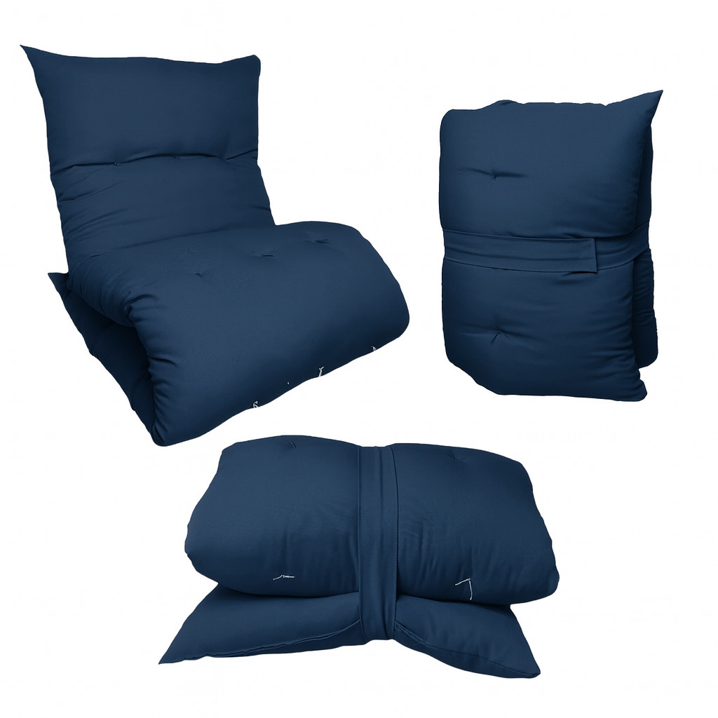 Imagem Almofada Futon Dobrável 170x60x9 Colchonete Dobravel Futon Uso Versatil Meditação Sofá Visita Chão acampamento