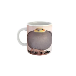 Caneca Meme Calopsita "Mucei Muito"