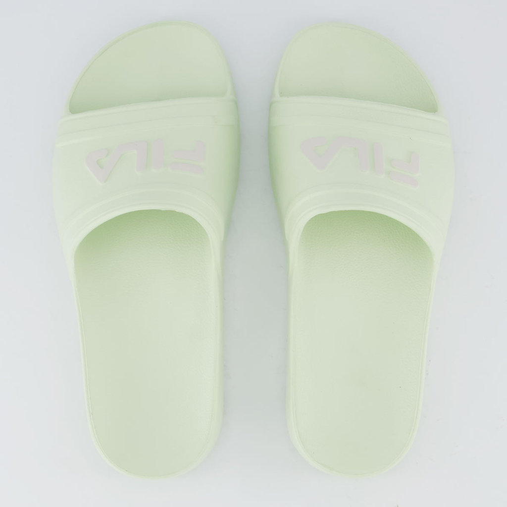 Chinelo Fila Sleek Slide Feminino Verde e Branco