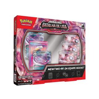 Box Pokemon Baralho Batalha de Liga Mewtwo EX da Equipe Rocket Copag 35874 Cartas TCG Geek Presente em Oferta na Shopee