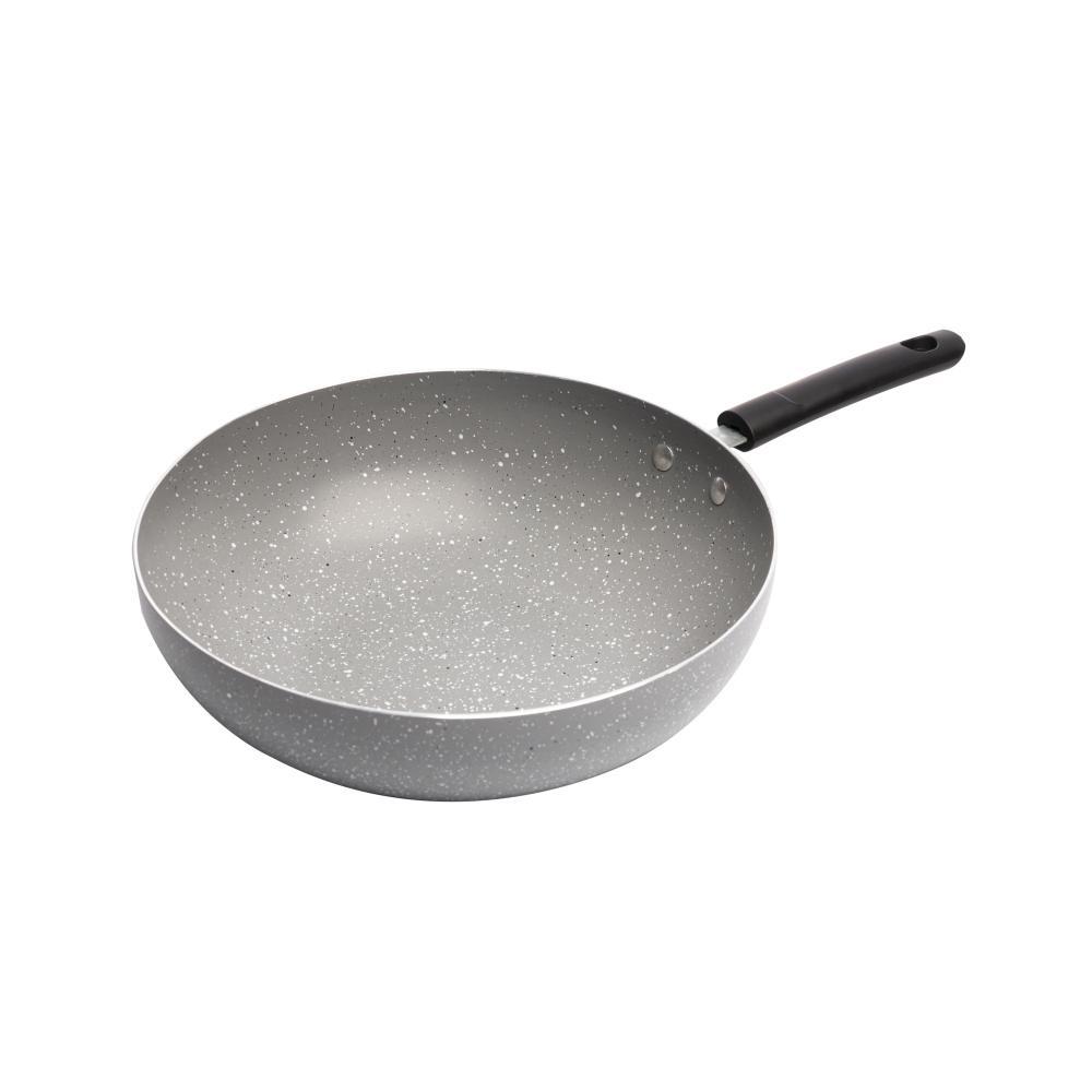 Frigideira Wok Wolff de Indução em Alumínio e Cerâmica Cinza em Oferta na Shopee