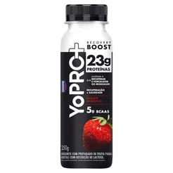 Yopro Iogurte Parcialmente Desnatado de Morango Zero Lactose Proteínas 23g