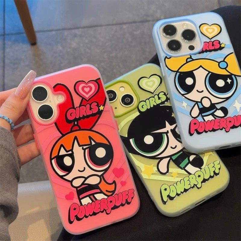 As Meninas Superpoderosas Marcon Cores Jelly Case Para Samsung A17 A07 A26 A06 A16 A35 A54 A05S A05 A15 A14 A13 A52 A04S