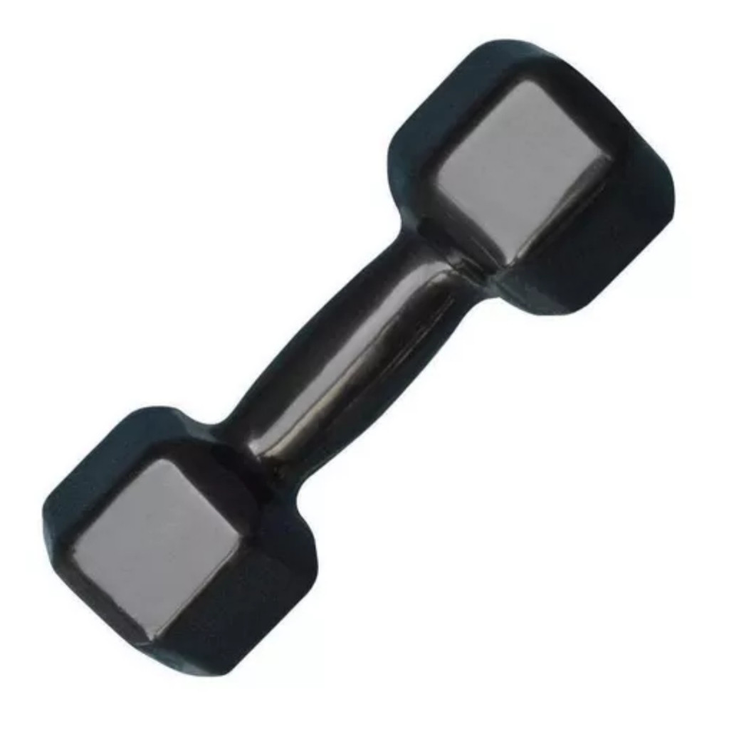 Par Halter de 10 kg Sextavado Emborrachado