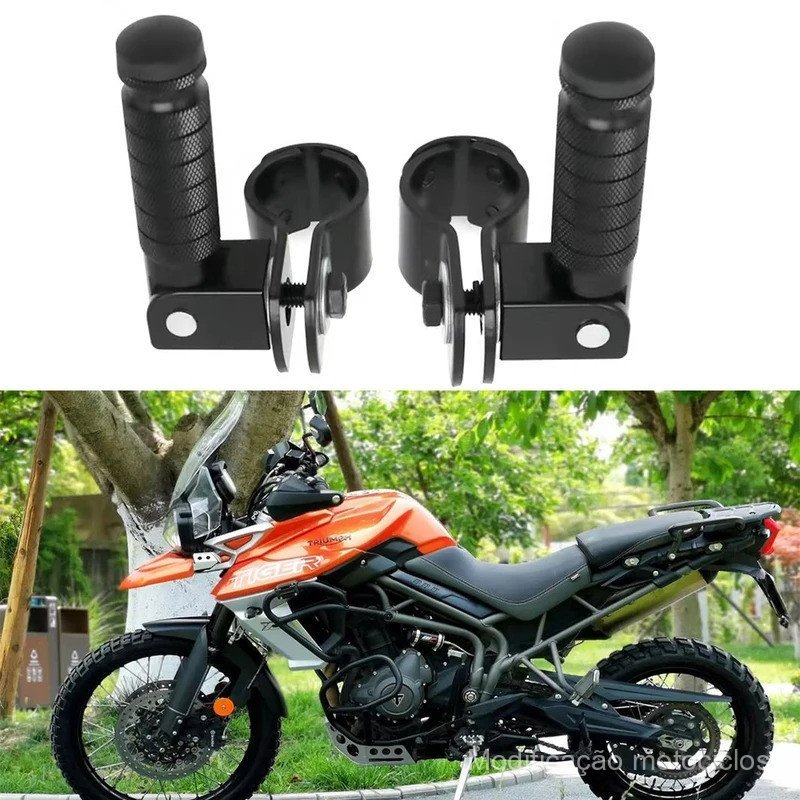 Para Triumph Tiger 800 850 900 1050 1200 660 Trident 660 Acessórios Pedaleiras Frontais de Estrada Dobráveis Apoios para
