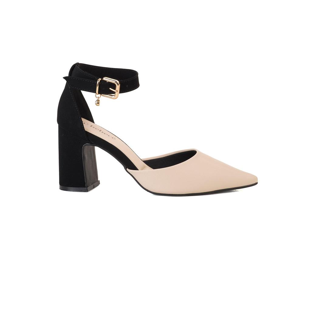 Scarpin Bebecê Salto Bloco Tira Com Fivela e Enfeite em Oferta na Shopee