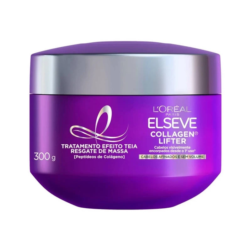 Creme de Tratamento Capilar Elseve Collagen Lifter 300g em Oferta na Shopee