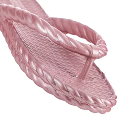 Chinelo Brizza Arezzo EVA Rosa Metalizado - Feminino