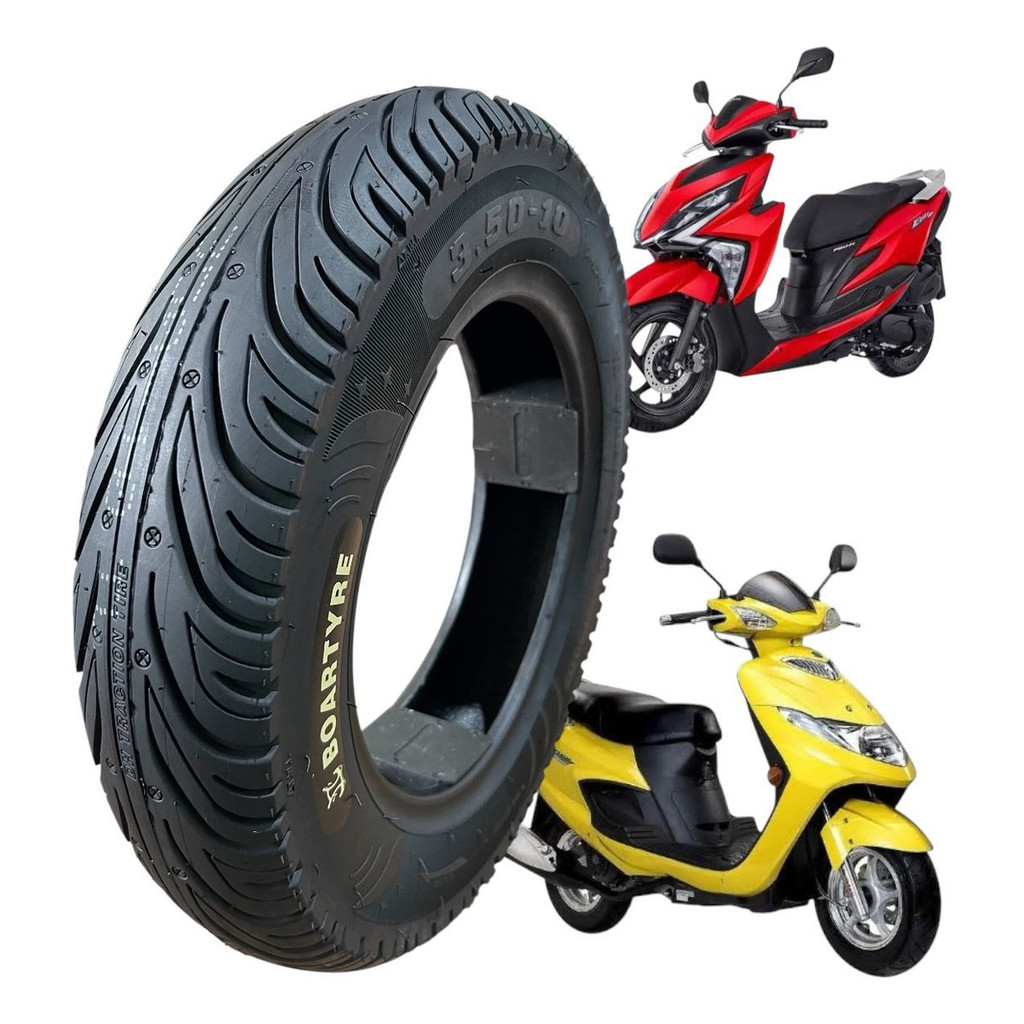 Pneu Sem Câmara 3.50-10 J58 Para Moto Jog Scooter Elétrica  Lead Burgman Smart Bee Tubeless