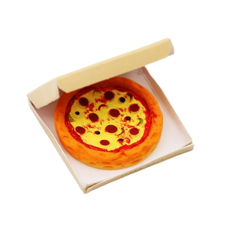 * Caixa Viagem Pizza Miniatura Educacional Para Exibição Serviço Casa Boneca