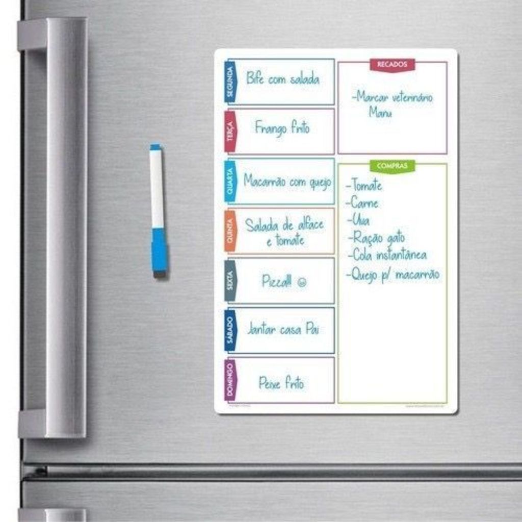 Magnetic Fridge Magnet Planner Organizer with Erasable Pen