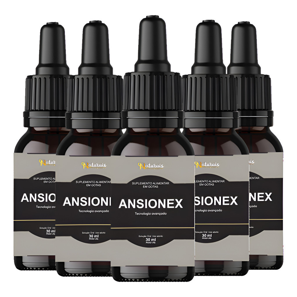 Kit 5 Ansionex Suplemento Liquido 30ml - Loja Oficial